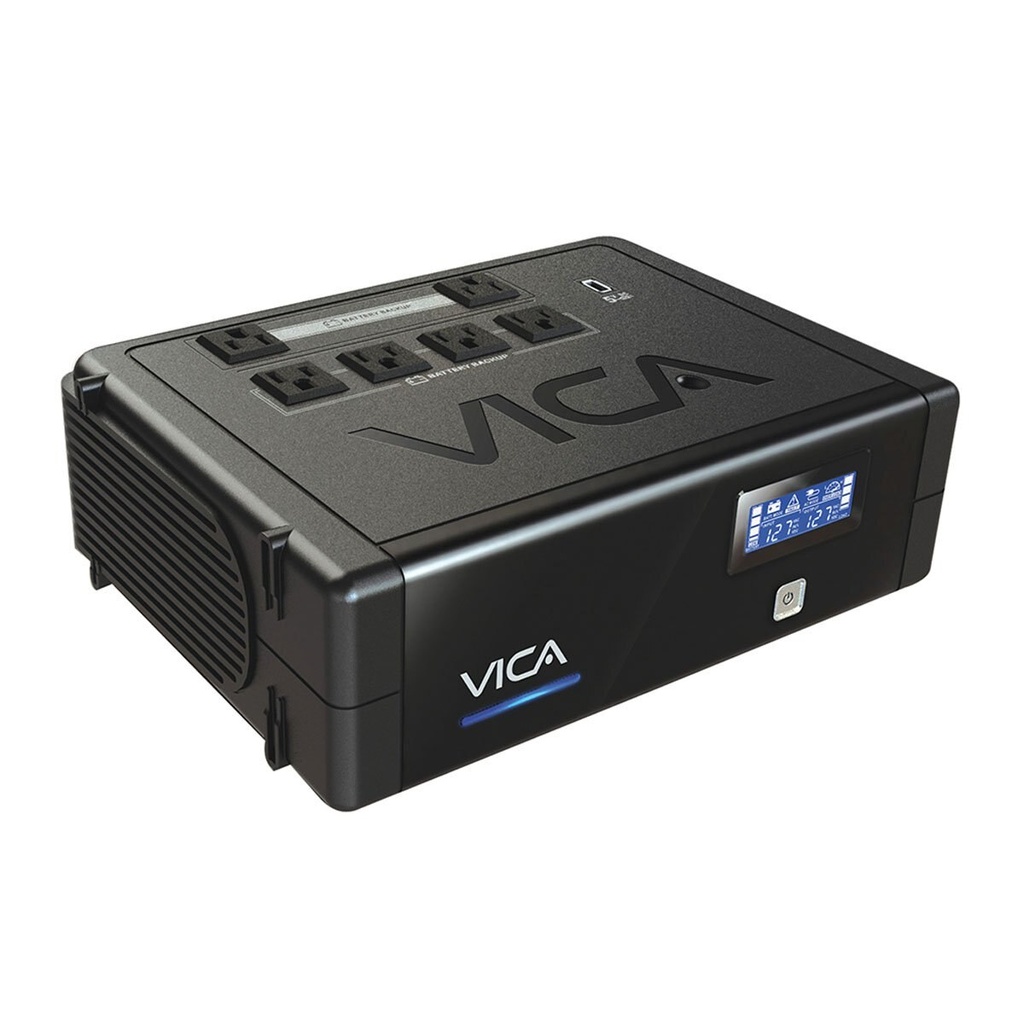 No Break con Regulador Vica Revolution 700 400W 700VA Entrada 90-144V Salida 108-132V 6 Contactos
