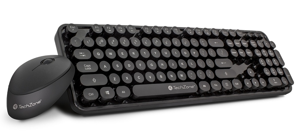 Kit De Teclado Y Mouse Techzone TZ19COMB01-INA Inalámbrico USB