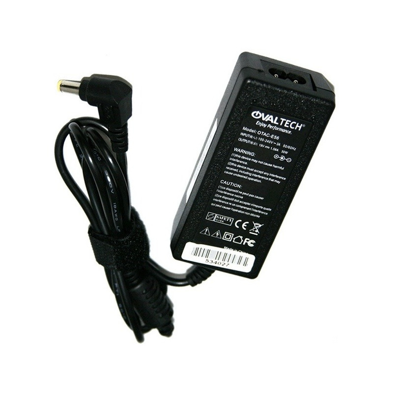 Cargador Para Netbook 19V 30W c/Blister + USB Ovaltech