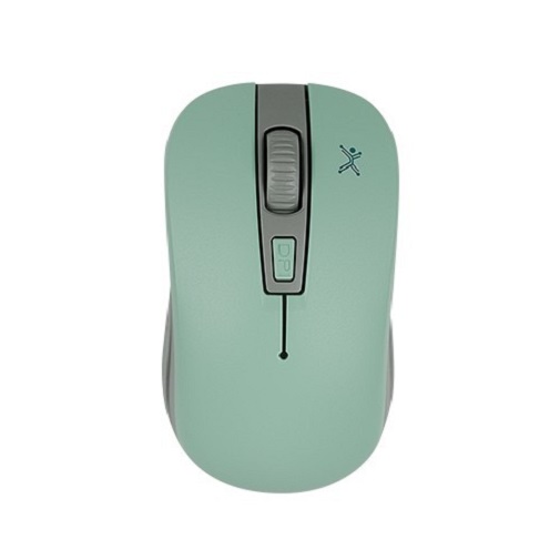 Mouse Perfect Choice Óptico Essential RF Inalámbrico 1600DPI Turquesa/Gris
