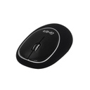 Mouse ergonomico de memory foam ghia negro negro inalambrico