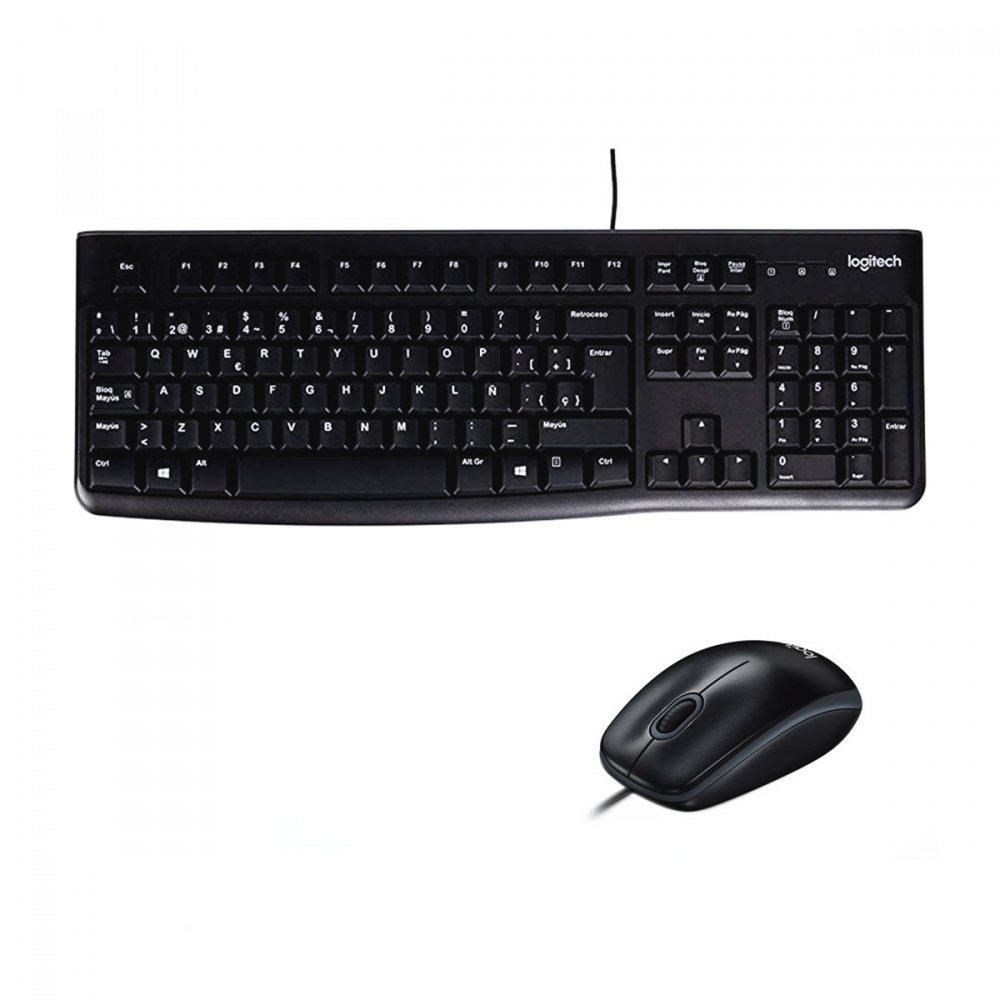 Kit logitech mk120 teclado/mouse alam.usb (920-004428) p.s.