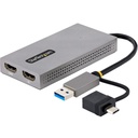Adaptador USB StarTech 107B-USB-HDMI USB A/C Macho - 2x HDMI Hembra