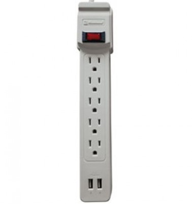 Supresor De Picos Koblenz SS-550 USB 5x NEMA 5–15R 2x USB 550 Joules