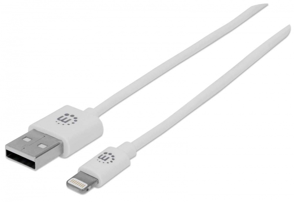 Cable De Carga Manhattan USB Tipo A 2.0 Para iPhone iPad iPod 1 Metro