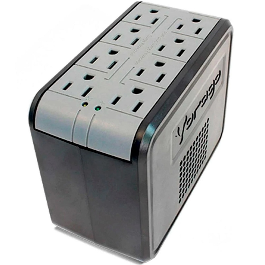 Regulador Vorago AVR-100 1000VA Entrada 94-150V Salida 108-132V 8 Contactos