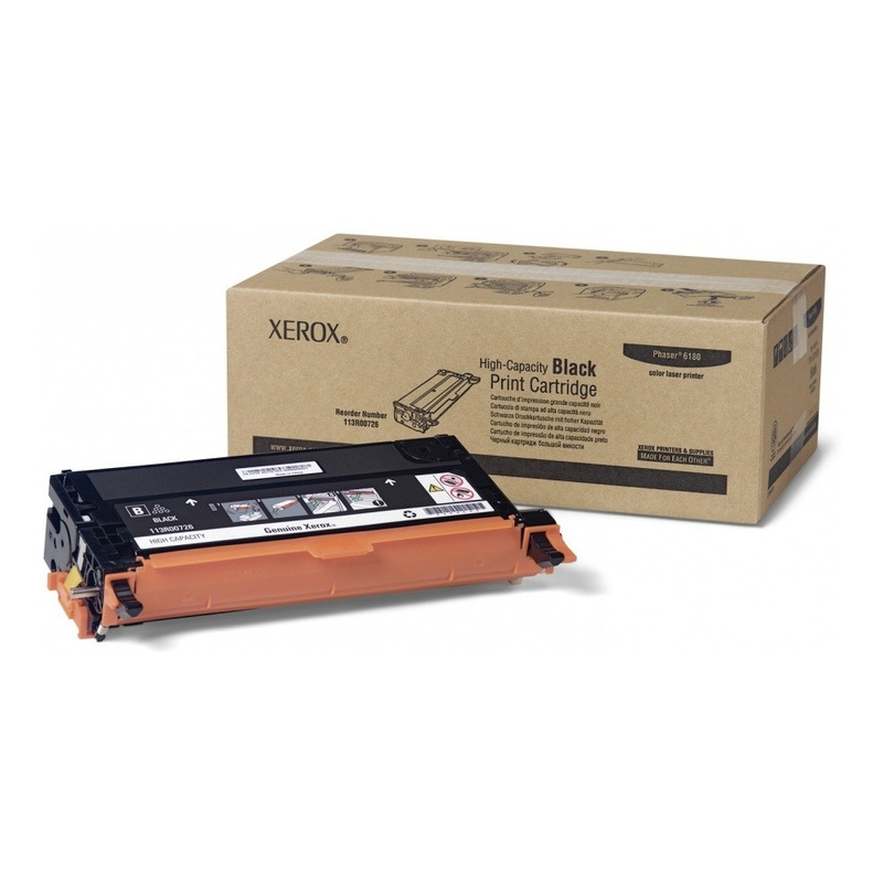 Toner xerox negro alta cap 6k phaser 6180