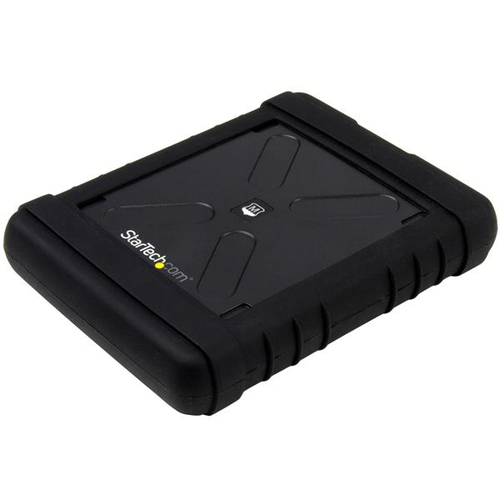 Gabinete usb 3.0 robusto con uasp para disco duro o ssd sata iii de 2.5 pulgadas - carcasa sin herramientas ip54 tipo militar - 