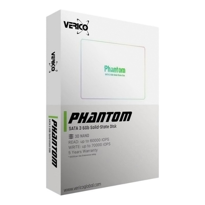 Unidad ssd verico 240gb 1ssop-ssbkj3-nn phantom2.5" sata3 7mm 3d nand