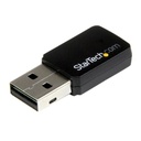 Mini Adaptador de Red StarTech USB 2.0 Inalámbrico WLAN 433 Mbit/s