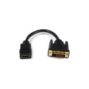 Adaptador Startech De 20cm Hdmi a Dvi - Dvi-d macho - Hdmi Hembra - Cable Convertidor De video  Negro