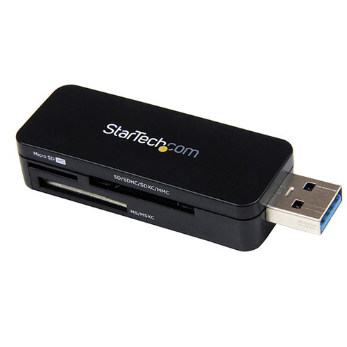 Lector USB 3.0 StarTech Super Speed Compacto de Tarjetas de Memoria Flash para Mac/PC