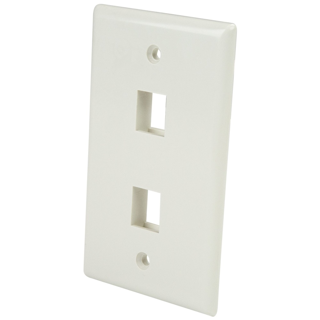 Placa De Pared De 2 Salidas StarTech PLATE2WH RJ-45