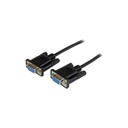 Cable de 2m nulo de módem serial rs232 db9 - hembra a hembra - color negro - startech.com mod. scnm9ff2mbk