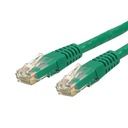 Cable de red 10.6m categoría cat6 utp rj45 gigabit ethernet etl - patch moldeado - verde - startech.com mod. c6patch35gn
