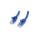 Cable de red ethernet snagless sin enganches cat 6 cat6 gigabit 3m - azul - startech.com mod. n6patc3mbl