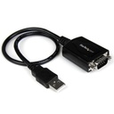 Cable profesional de 1.8m usb a puerto serie serial rs232 con retención del puerto com - 1x db9 macho - 1x usb a macho - startec