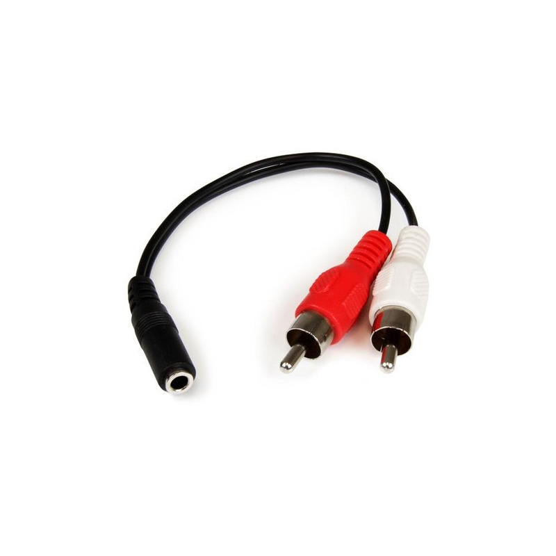 Cable De Audio Estéreo StarTech Mini 3.5mm Hembra - 2x RCA Macho 15cm