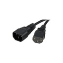 Cable de 14 awg extensor de extensión estándar de 90cm de corriente para computadora pc c14 a c13 - startech.com mod. pxt100143