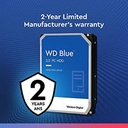Disco duro interno wd blue 6tb 3.5 escritorio sata3 6gb s 256mb 5400rpm windows