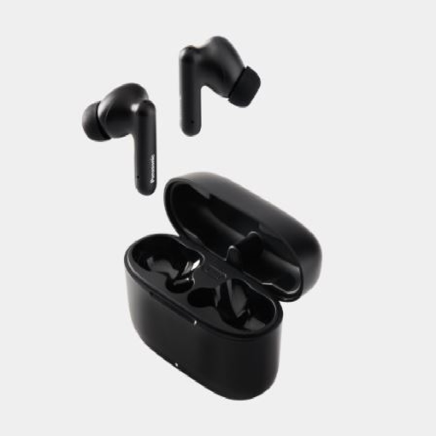 Audifonos bluetooth tipo true wireless (in-ear) panasonic rz-b110wde-k, color negro, funcion manos libres
