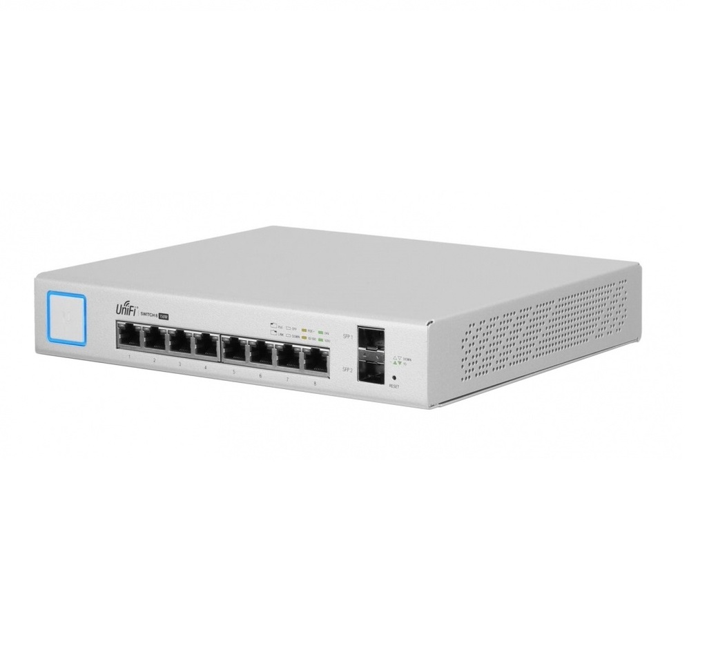 Switch Ubiquiti Networks Gigabit Ethernet US-8-150W 8 Puertos 10/100/1000Mbps + 2 Puertos SFP 20 Gbit/s Gestionado