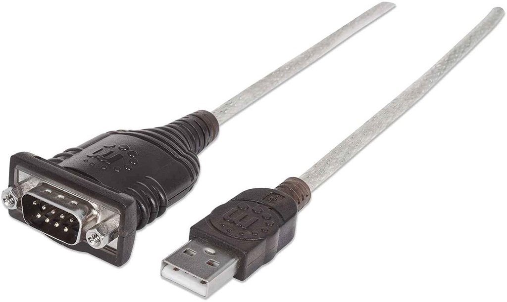 Cable Manhattan USB Macho a DB9 Macho 1.8 Metros