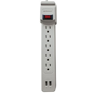 Supresor De Picos Koblenz SS-550 USB 5x NEMA 5–15R 2x USB 550 Joules