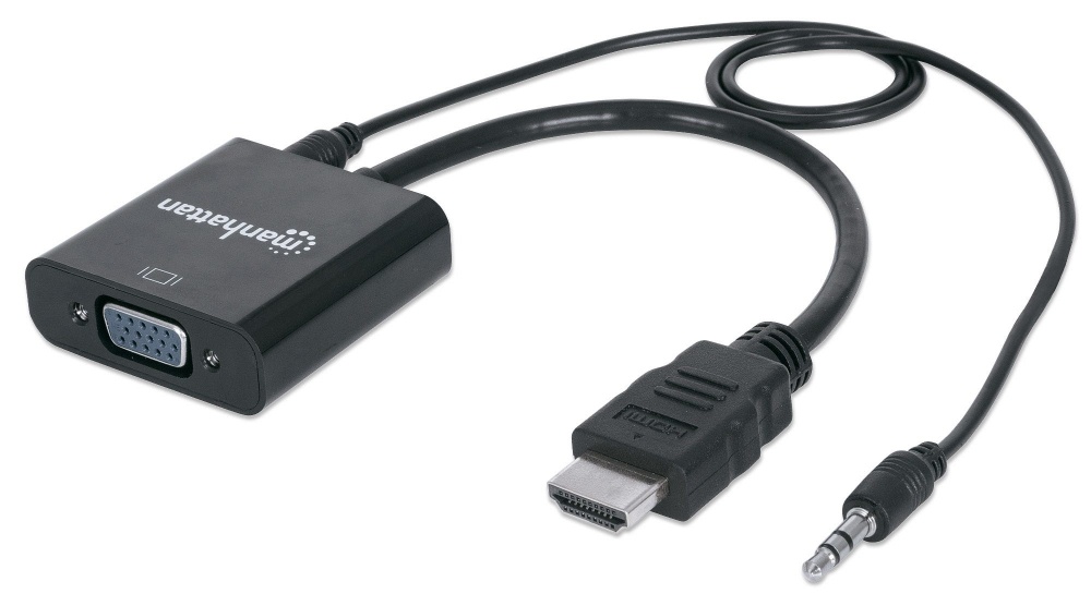 Cable de Video Manhattan HDMI Macho a SVGA Hembra + Audio 151559