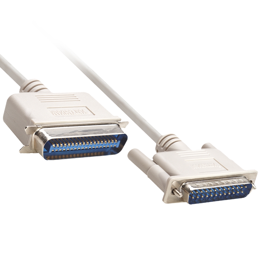 Cable Manhattan para Impresora DB25 Macho - CEN36 Macho 1.8 Metros