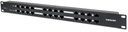 Panel de parcheo intellinet cat 5e 12 ptos 1u poe 720342