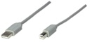 Cable Manhattan USB A Macho - USB B Macho 3 Metros