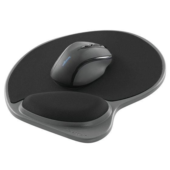 Mousepad kensington p8691 con descansa muñecas de gel - negro/gris