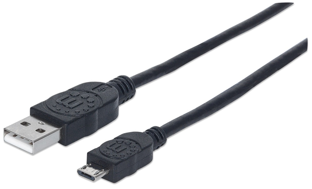 Cable Manhattan De Alta Velocidad USB 2.0 A Macho - Micro USB 2.0 B Macho 3 Metros
