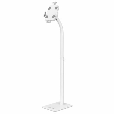 406345 soporte de piso para tableta. antirrobo color blanco -