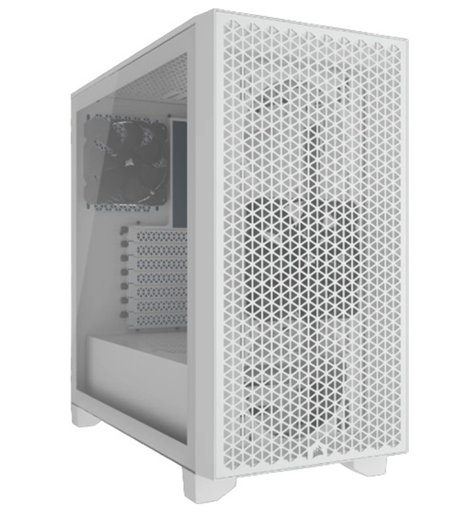 Gabinete Corsair 3000D AIRFLOW Con Ventana Midi-Tower ATX USB 3.2 Sin Fuente 2 Ventiladores Instalados