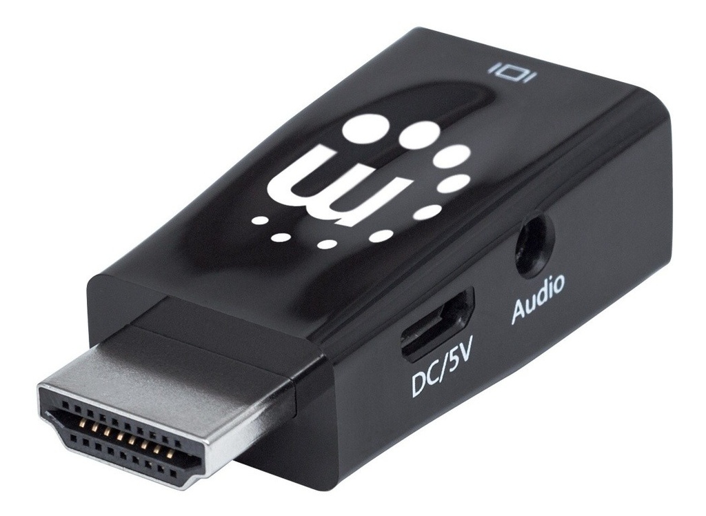 Micro Convertidor Manhattan HDMI - VGA Con Salida De Audio
