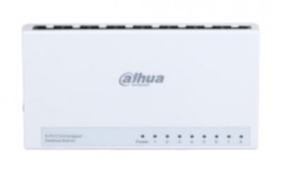 Switch Dahua dh-pfs3008-8et-l - switch para escritorio de 8 puertos fast ethernet/ 10/100/ diseño compacto capa 2 switching 1.6 