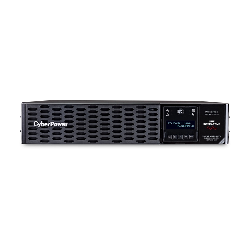 No Break CyberPower PR3000RT2U Línea Interactiva 3000W 3000VA Entrada 70-155V Salida 100-120V 9 Contactos