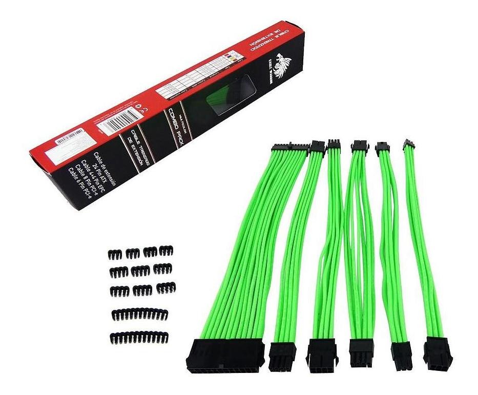 Kit extension cable eagle warrior p/psu verde accablefap302egw