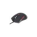 Mouse optico gaming negro dpi ajustables luz led manhattan 176071