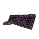 Kit Gamer De Teclado Y Mouse Vorago KM-500 Alámbrico USB Español