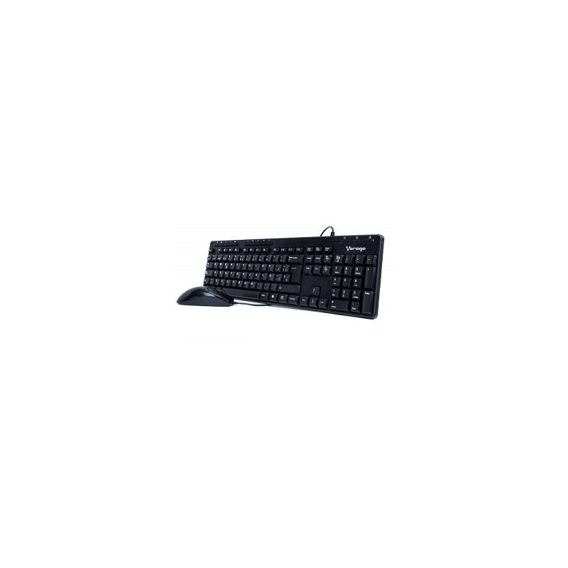 Kit De Teclado Multimedia Y Mouse Vorago KM-104 Alámbrico USB Español