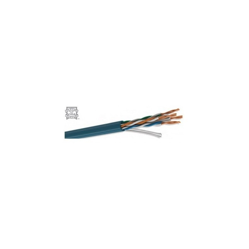 Cable utp condumex cat6 ultra cat4 paresca l23awg azul 305m (66446815)