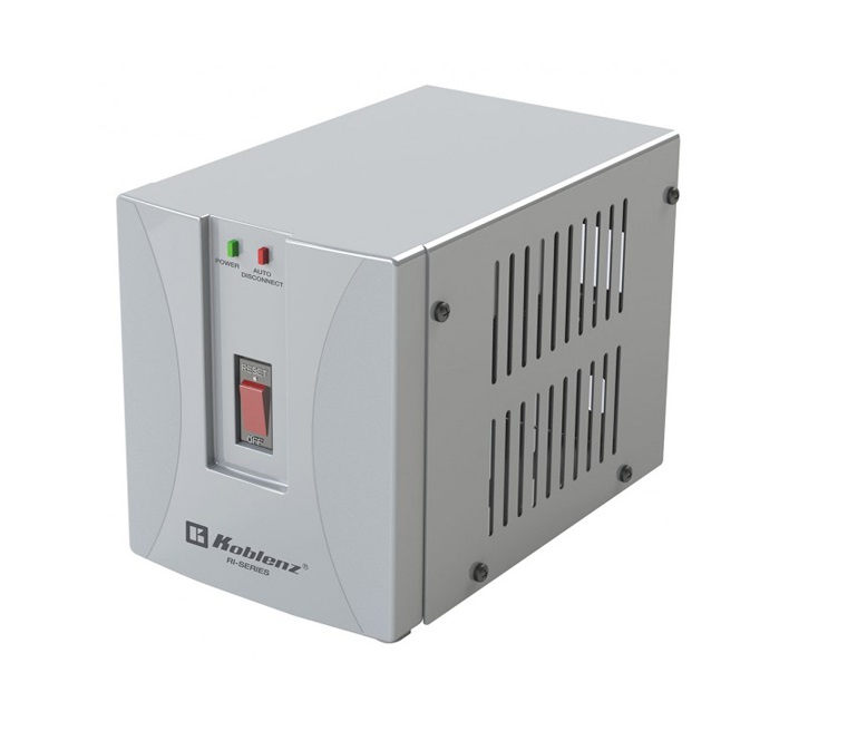 Regulador Koblenz RI-2002 1500W 2000VA Entrada 90-145V Salida 108V-132V 1 Contacto