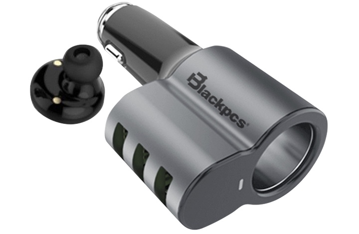Cargador Para Auto Blackpcs EPI053BT-BL 5V 3x USB 2.0