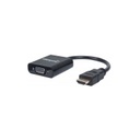 Convertidor manhattan video hdmi a svga, negro 151436