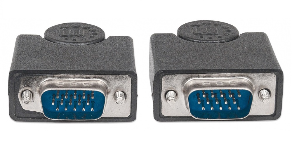 Cable Manhattan para Monitor SVGA 8mm VGA (D-Sub) Macho - VGA (D-Sub) Macho 4.5 Mts