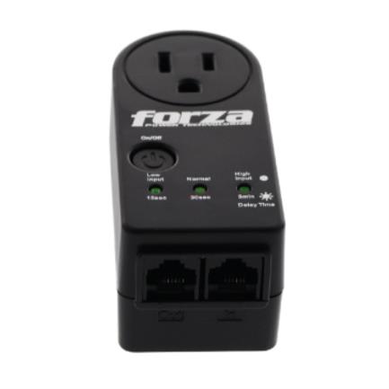 Protector de voltaje forza zion-2k10n 120v 900j 1-nema 50/60hz color negro