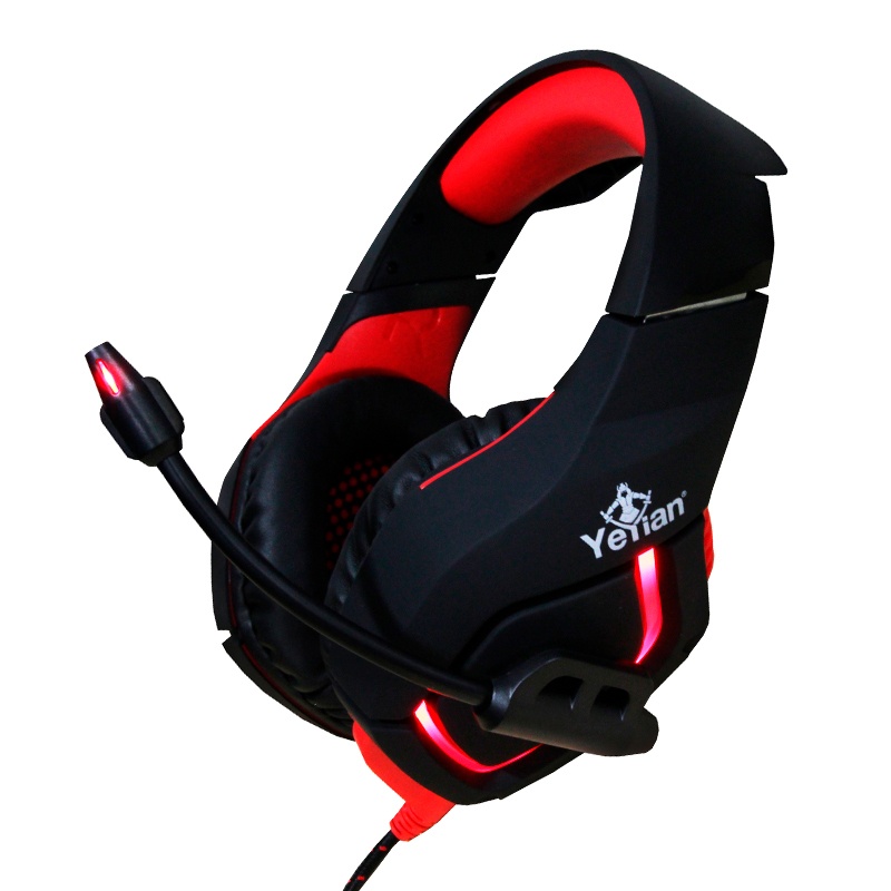 Diadema Headset Yeyian Wicked S3000 Gamer Negra con Rojo USB
